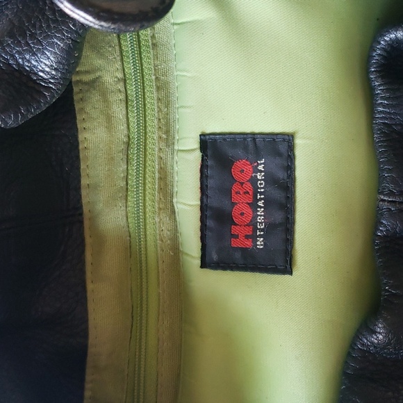 HOBO black pebble leather 2 shoulder straps bag - Picture 8 of 8